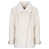 guess abrigo maristella faux shearling para mujer
