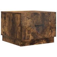 mesa de cafe roble ahumado 49 x 50 x 37 cm madera de ingenieria vidaxl