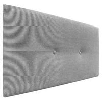 dhome cabecero de pana liso con botones 95x60 camas 8090 - gris