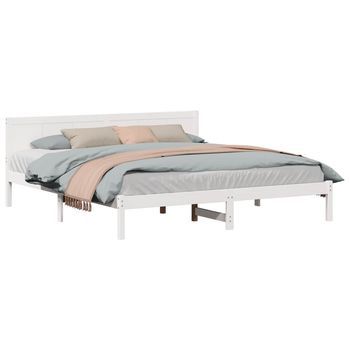 Estructura De Cama 180 X 200 Cm Madera Maciza De Pino Vidaxl