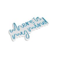 iluminacion led decorativa de plastico where is my mind azul 505x30x2 cm