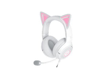 Auriculares gaming - Razer Kraken Kitty V2, Circumaurales, Bluetooth, Micrófono, Blanco