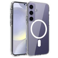cool funda magnetica transparente para samsung galaxy s24  s25