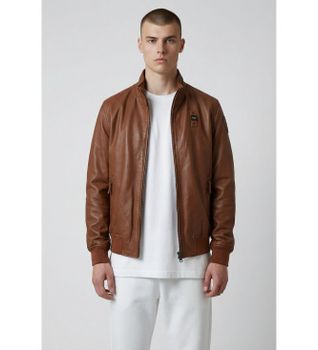 Blauer para hombre. 26SBLUL02441 Chaqueta de Piel Coniston marrón (M), Casual