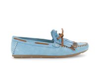 mocasines de ante con flecos sky blu 36