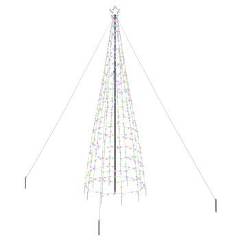Árbol De Navidad Led Con Estacas De Tierra Multicolor 400 Cm Vidaxl
