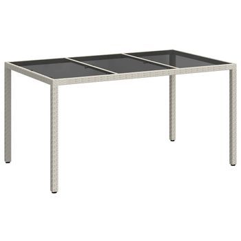 Mesa De Jardín | Mesa De Exterior 150 X 90 X 75 Cm Ratán Sintético