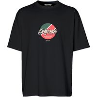 jack  jones camiseta 12255650 jortampa tee ss crew neck 1 fst ln black para hombre