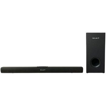 Nilait Harmony Soundbar Barra de Sonido 2.1 con Subwoofer Inalámbrico 120W Negra