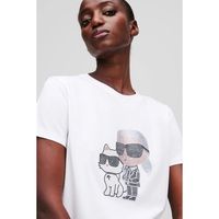 karl lagerfeld tops y camisetas a1w17131 ikon rs duo tshirt para mujer