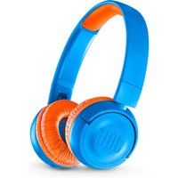 jbl jr300bt wireless bluetooth kids headphones - rocker blue blue