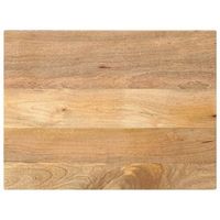 tablero de mesa rectangular madera maciza mango 80x60x38 cm vidaxl