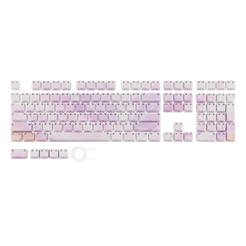 Juego de teclas EPOMAKER Shimmeow, 113 teclas, perfil MAO, material PBT+PC con impresión lateral, teclas con diseño de gato, compatibles con MX