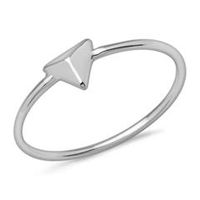 anillo geometrico diseno piramidal plata 925