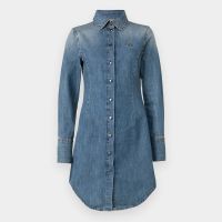 vivienne westwood consuelo denim shirt dress - it 46uk 14