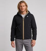 k-way para hombre k6128vw chaqueta reversible jack st warm double negro verde xl casual nylon