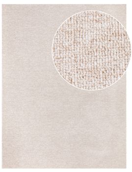 Alfombra de tejido plano Barca crema 80x150 cm