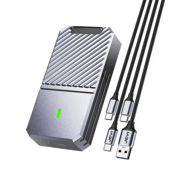 Caja de disco de estado sólido externo portátil con USB3.2 PCIe NVMe M.2 JEYI 2230, carcasa de aluminio de 10 Gbps, comp