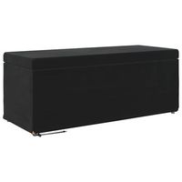 taburete negro 101 x 41 x 40 cm terciopelo y madera fabricada vidaxl