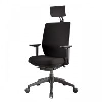 actiu trim silla de oficina con cabezal negra
