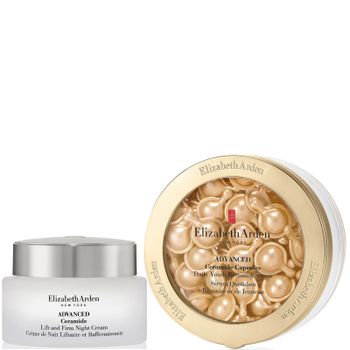 Elizabeth Arden Ceramide Overnight Skin Strengthening and Firming Serum + Moisturiser Duo