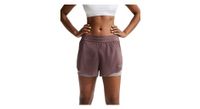 pantalones cortos 2 en 1 nike swift rosa mujer