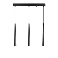 lampara de techo ugur-6074 negro metal 58x5x135 cm