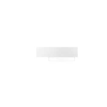 Doha - Aplique Led Moderno 15w - Aluminio Blanco, Luz Cálida 3000k, 1270lm, Difusor Bisatinado, Ip20, L.40x13,5cm