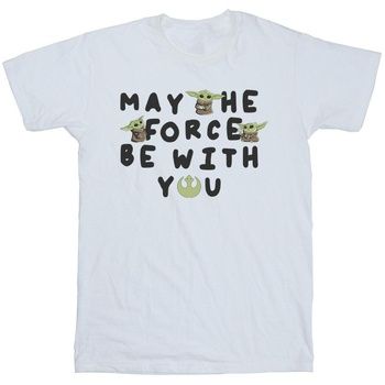 Disney Camiseta manga larga The Mandalorian May The Force Be With You para niña