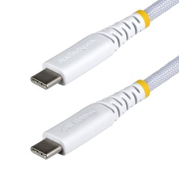 Cable USB-C StarTech.com 2m Trenzado 60W PD 3A Blanco