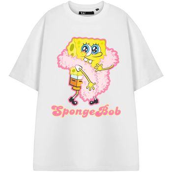 Spongebob Squarepants Camiseta Feather Boa para mujer
