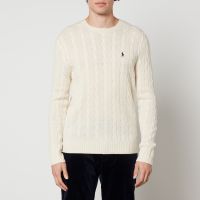 polo ralph lauren cable-knit wool-blend jumper - xl