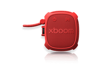 Altavoz inalámbrico - LG X BOOM ROCK , 6 W, Bluetooth, Autonomía 10h, Resistencia agua IP67, Conexión Auracast, Rojo