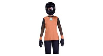 Maillot de manga larga fox defend elevated mujer coral