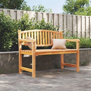 Banco De Jardín | Banco De Exterior | Silla De Jardín Madera Maciza De Teca 114x59x87 Cm Cfw743543