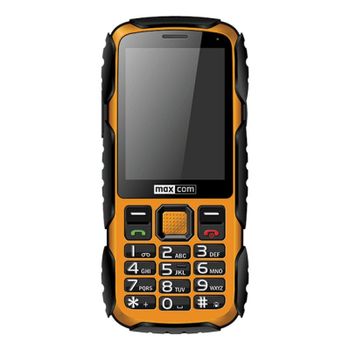Teléfono resistente Maxcom Negro Amarillo 2.8″ 2G Bluetooth Cámara 2MP Linterna 1400mAh