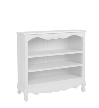 Librería baja madera blanca anch. 110 cm