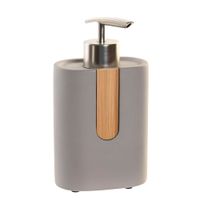 set de bano 2 piezas de cemento y bambu gris