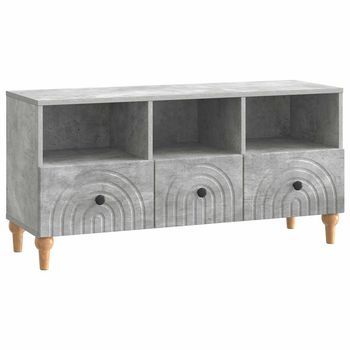 Mueble De Tv 102 X 34,5 X 50 Cm Gris Concreto Vidaxl