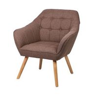 sillon de tela color topo con patas de madera  74x70xh85 cm altura del asiento 43 cm  coleccion arctika