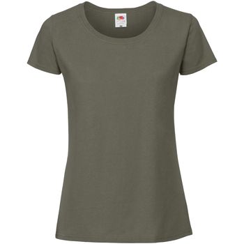 Fruit Of The Loom Camiseta Iconic Premium para mujer