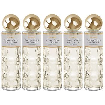 Pack De 5 Eau De Parfum Mujer Saphir Super Cool 200 Ml