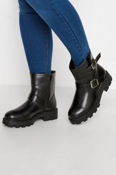 Botas Negras Hebillas En Diferentes Anchos