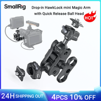 smallrig-brazo magico de cabeza de bola de liberacion rapida brazo magico articulado con rotacion de 360  abrazadera de camara hawklock para camara de monitor