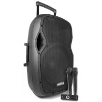 altavoces vonyx portatiles pa bluetooth 800w con microfonos uhf y bateria