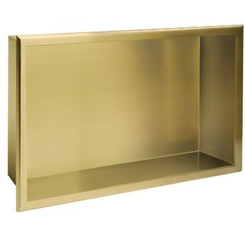 Estante De Baño Rea 8 30x45x10 Brush Gold