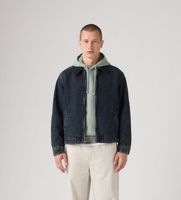 levis para hombre 007wj-0000 chaqueta castro full zip con forro azul s casual algodon