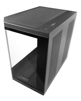 caja atx semitorre gaming mars gaming mc3tcore color negro 3 paneles de cristal templado doble camar