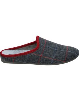 Zapatillas De Casa Destalonadas Cosdam 17590 Grises Y Granates 44