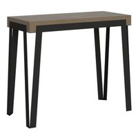 consola extensible 90x40196 cm rio small gris paloma estructura antracita